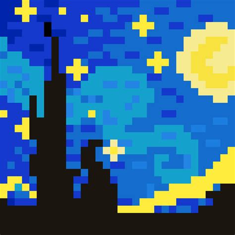 Pixilart - Starry Night by ArchdukeLuke