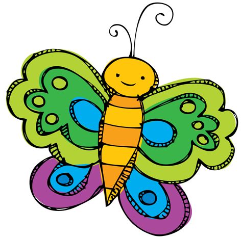 Spring break happy spring clip art image | Clip art, Butterfly clip art ...