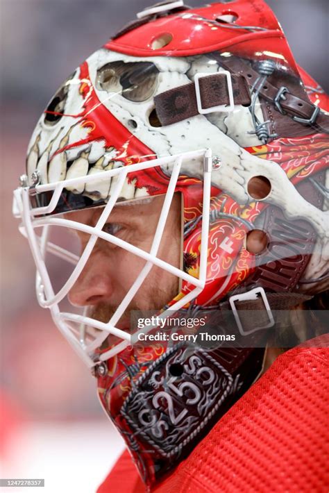 Jacob Markstrom of the Calgary Flames skates before the game against... News Photo - Getty Images