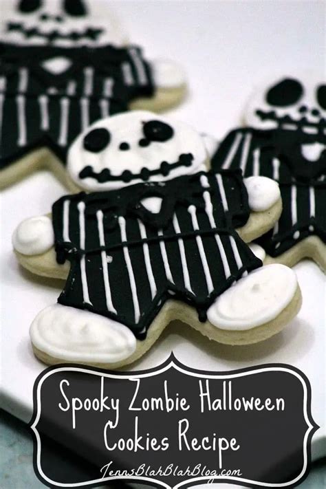 Spooky Zombie Halloween Cookie Recipe | Jenns Blah Blah Blog