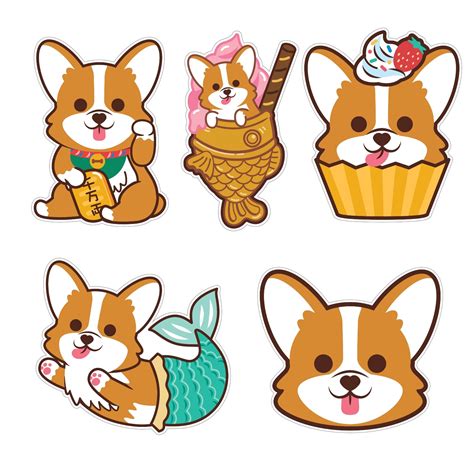 CORGI STICKERS PACK - DoggoFashion