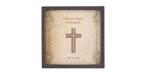 Deacon Ordained Ordination Gift Commemorative Keepsake Box | Zazzle