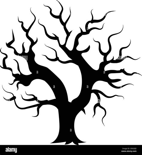 Tree branches silhouette Stock Vector Image & Art - Alamy