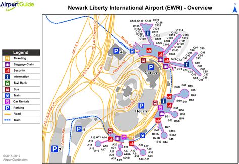 Newark - Newark Liberty International (EWR) Airport Terminal Maps - TravelWidget.com