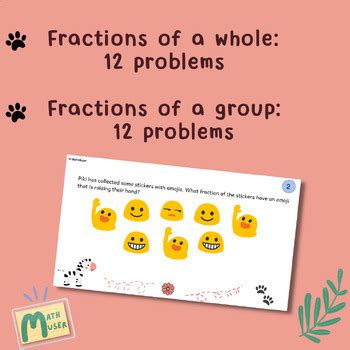 Understanding Fractions with Word Problems using Google Slides Animations