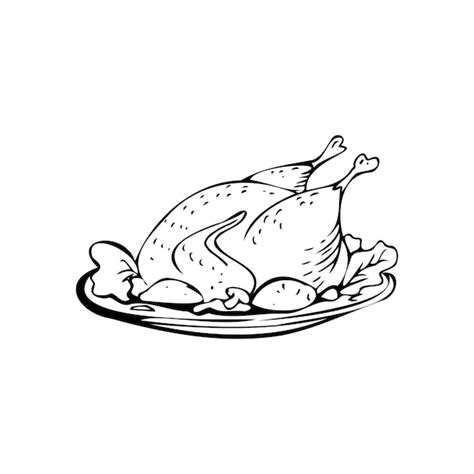 Chicken Food Clipart Black And White