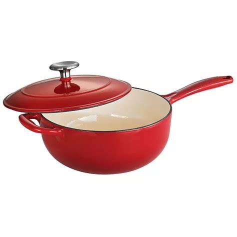 Tramontina Enameled Cast-Iron 3-qt. Covered Saucepan