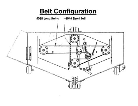 Swisher 60 inch pull behind mower belt diagram