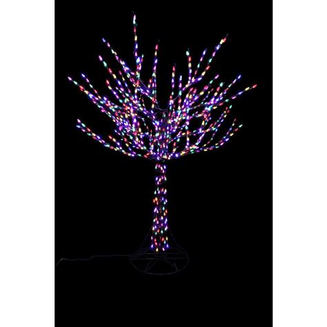 Home Accents Holiday 96 in. LED Pre-Lit Bare Branch Tree with Multicolor Lights | Outdoor ...