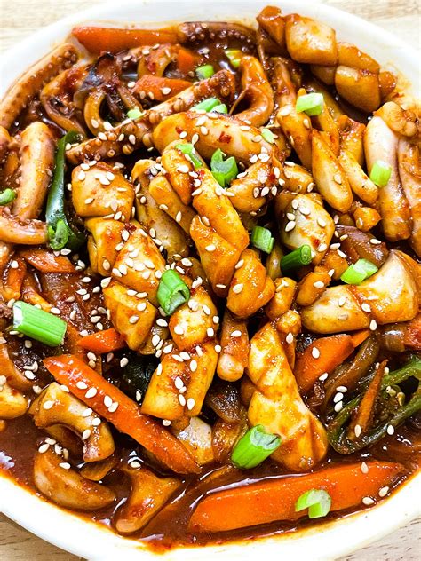 Spicy Stir Fried Squid | LOVE KOREAN FOOD