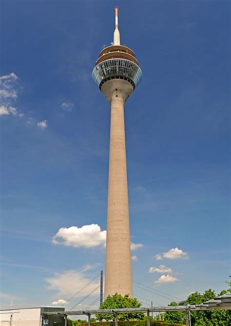 The rhine tower in Düsseldorf,Germany Northrhine-Westfalia / Der ...