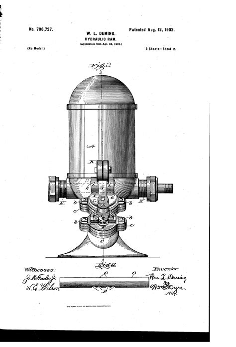 Patent US706727 - Hydraulic ram. - Google Patents