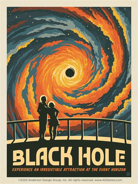 Black Hole: An Irresistible Attraction in 2024 | Retro space posters ...