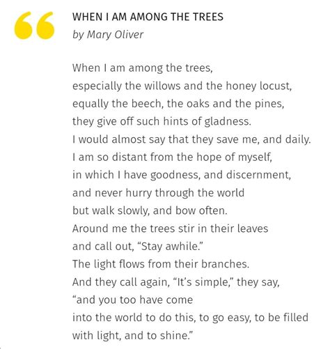 mary oliver quotes about trees (2022)