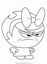 Mandy With A Bow The Grim Adventures Of Billy And Coloring Page  sketch template