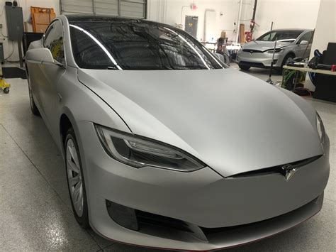 Tesla Model S - Matte Silver — Incognito Wraps