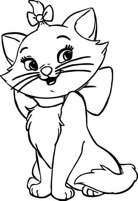 Cute Disney The Aristocats Waiting Coloring Page - Wecoloringpage.com