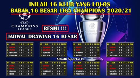 Klasemen Liga Champion 16 Besar – newstempo