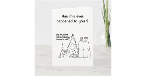 Funny Christmas Birthday Card | Zazzle