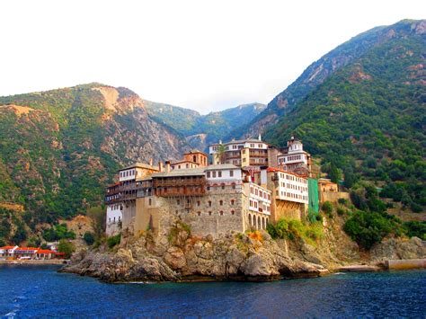 Mount Athos Grigoriou Monastery Photo from Moni Ossiou Grigoriou in ...