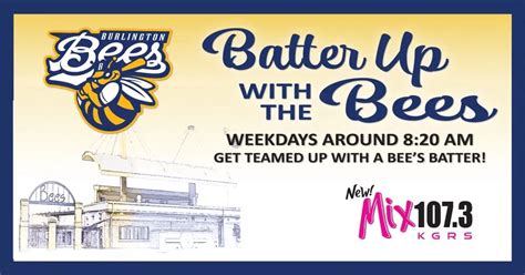 Batter Up with the Burlington Bees | The New Mix 107.3 KGRS