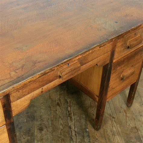 Vintage Oak School Teachers Desk – Mustard Vintage