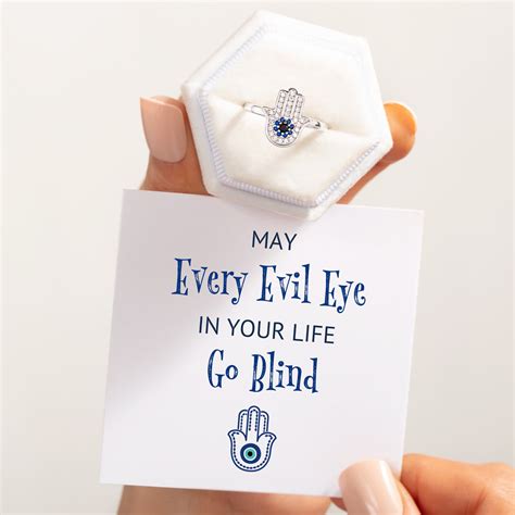 Hamsa Ring-May Every Evil Eye In Your Life Go Blind