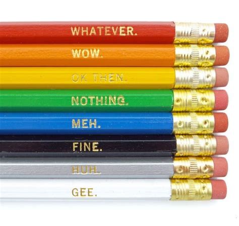 Funny Gift Pencil Set of 8 Sarcastic Sayings | Etsy | Engraved pencils, Funny gifts ...