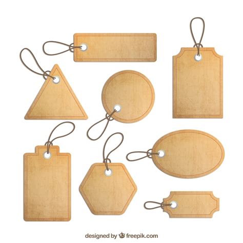 Cork labels collection | Free Vector