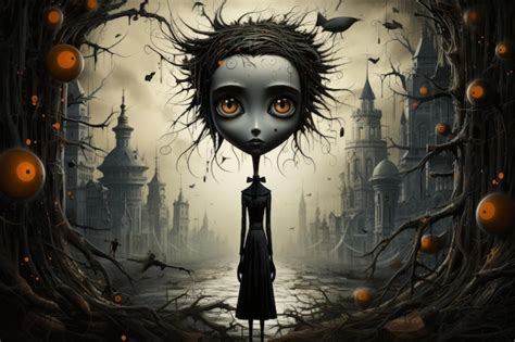 Premium AI Image | Create an eerie Halloween illustration