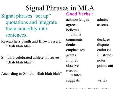 Quotations For Signal Phrases