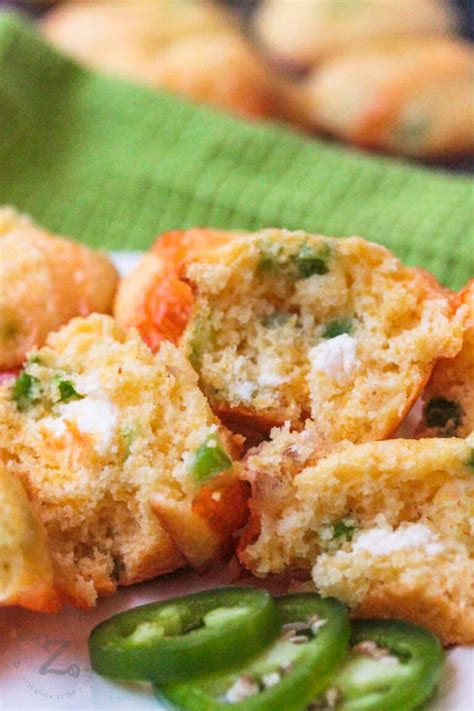 Jalapeno Cornbread Muffins (Just 10 Minute Prep!) - Our Zesty Life