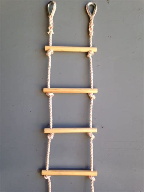 Round Rung Rope Ladders Custom Made by Pacific Fiber and Rope