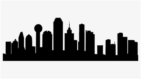 Dallas Tx Skyline Silhouette, HD Png Download , Transparent Png Image ...