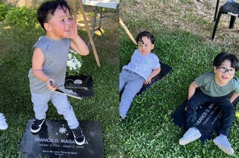 Saab Magalona’s kids dance during visit to Francis M’s grave ...