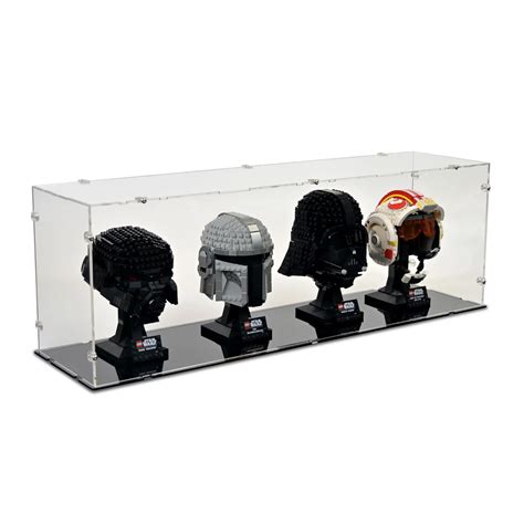 Acrylic Display Case for 4 LEGO Star Wars Helmets | iDisplayit