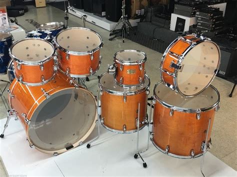 Yamaha Stage Custom Birch Drum Set Honey Amber 7 Piece Shell Pack 8 ...