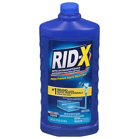 Rid-X Septic System Maintenance, Liquid 24 fl oz | Bathroom | Foodtown