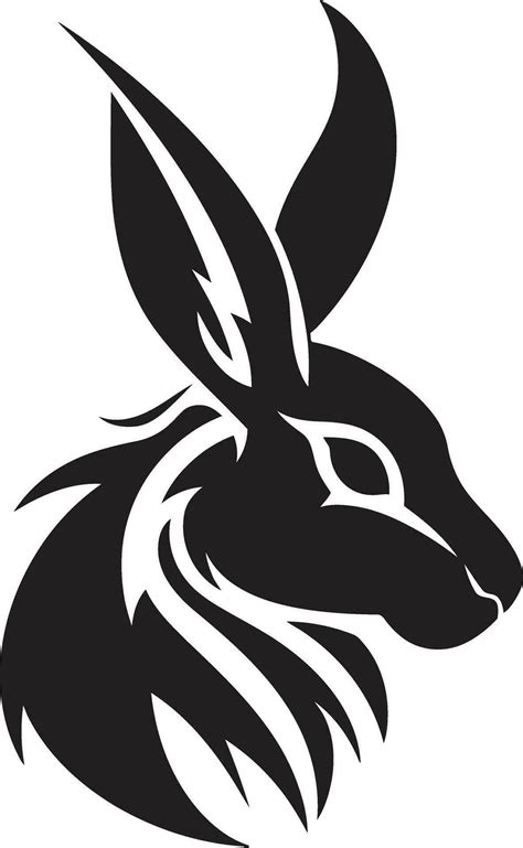 Black Hare Vector Logo A Creative and Unique Logo for Your Organization ...