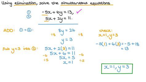 Simultaneous Equations