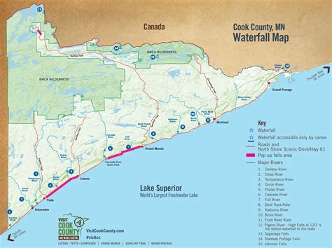 Map Of North Shore Minnesota | Printable Templates Free