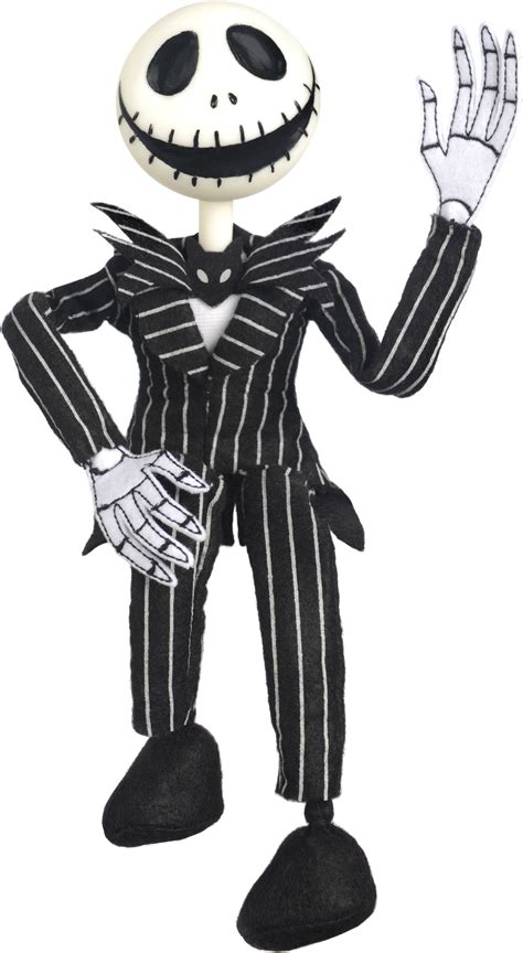 Disney The Nightmare Before Christmas Jack Skellington Standing Character, Black/White, 14.5-in ...