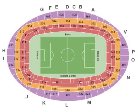 Parc Des Princes Tickets and Parc Des Princes Seating Chart - Buy Parc ...