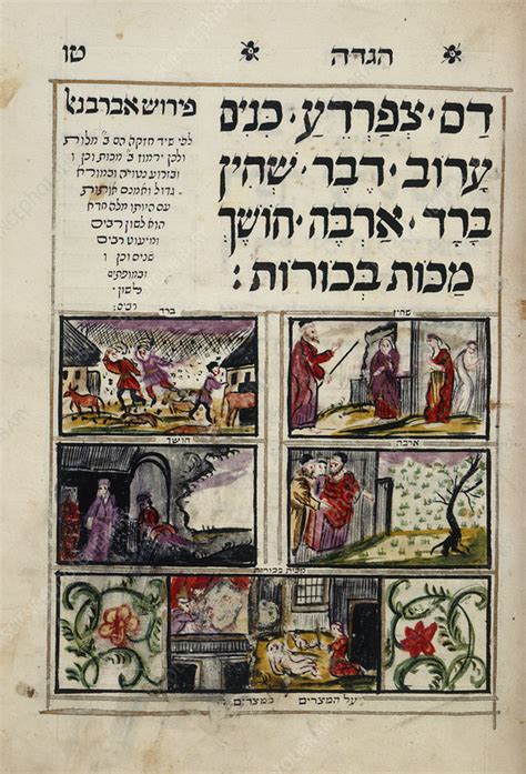 Passover Haggadah - Stock Image - C018/1333 - Science Photo Library