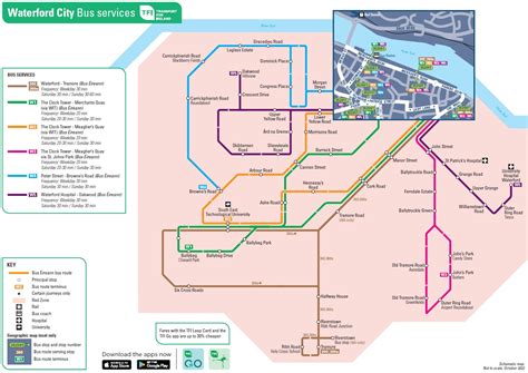 Waterford City Bus Network Maps | Transport for Ireland