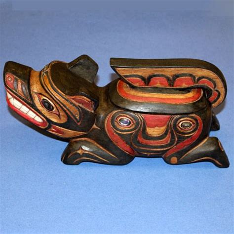 Haida Wolf Box « North West Coast Gallery | Pacific northwest art, American indian artwork ...