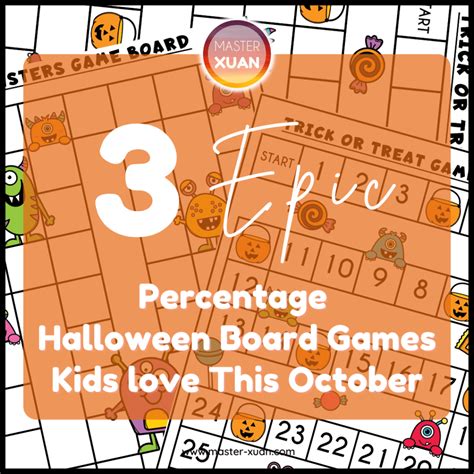 3 Epic Percentage Halloween Board Games Kids love This October ~ Master Xuan