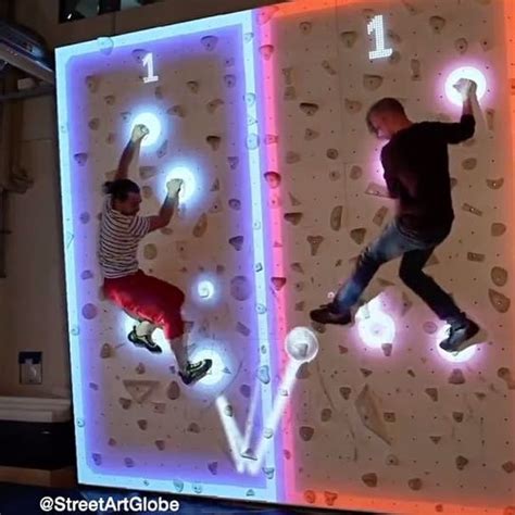 The Future of Sports & Exercise? An Augmented Climbing Wall. Indoor Climbing, Climbing Wall ...