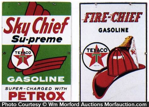 Texaco Gasoline Pump Signs • Antique Advertising