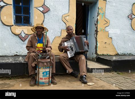 Sotho musicians, Basotho Cultural Village, Golden Gate Highlands Stock Photo, Royalty Free Image ...